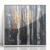 Bold Abstract Forest Wall Art - Canvas & Framed Print