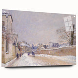 Impressionist Winter Wall Art - Sisley's Snowy Rue Eugène Moussoir