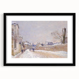 Impressionist Winter Wall Art - Sisley's Snowy Rue Eugène Moussoir