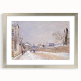 Impressionist Winter Wall Art - Sisley's Snowy Rue Eugène Moussoir