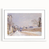 Impressionist Winter Wall Art - Sisley's Snowy Rue Eugène Moussoir