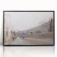 Impressionist Winter Wall Art - Sisley's Snowy Rue Eugène Moussoir