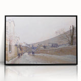 Impressionist Winter Wall Art - Sisley's Snowy Rue Eugène Moussoir
