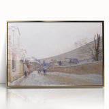 Impressionist Winter Wall Art - Sisley's Snowy Rue Eugène Moussoir
