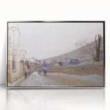 Impressionist Winter Wall Art - Sisley's Snowy Rue Eugène Moussoir