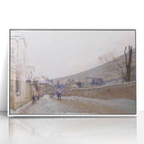 Impressionist Winter Wall Art - Sisley's Snowy Rue Eugène Moussoir