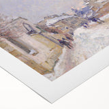 Impressionist Winter Wall Art - Sisley's Snowy Rue Eugène Moussoir