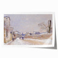 Impressionist Winter Wall Art - Sisley's Snowy Rue Eugène Moussoir