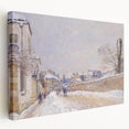 Impressionist Winter Wall Art - Sisley's Snowy Rue Eugène Moussoir