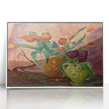Modern Wall Art - Vibrant Tulip Still Life | Elegant Floral Decor