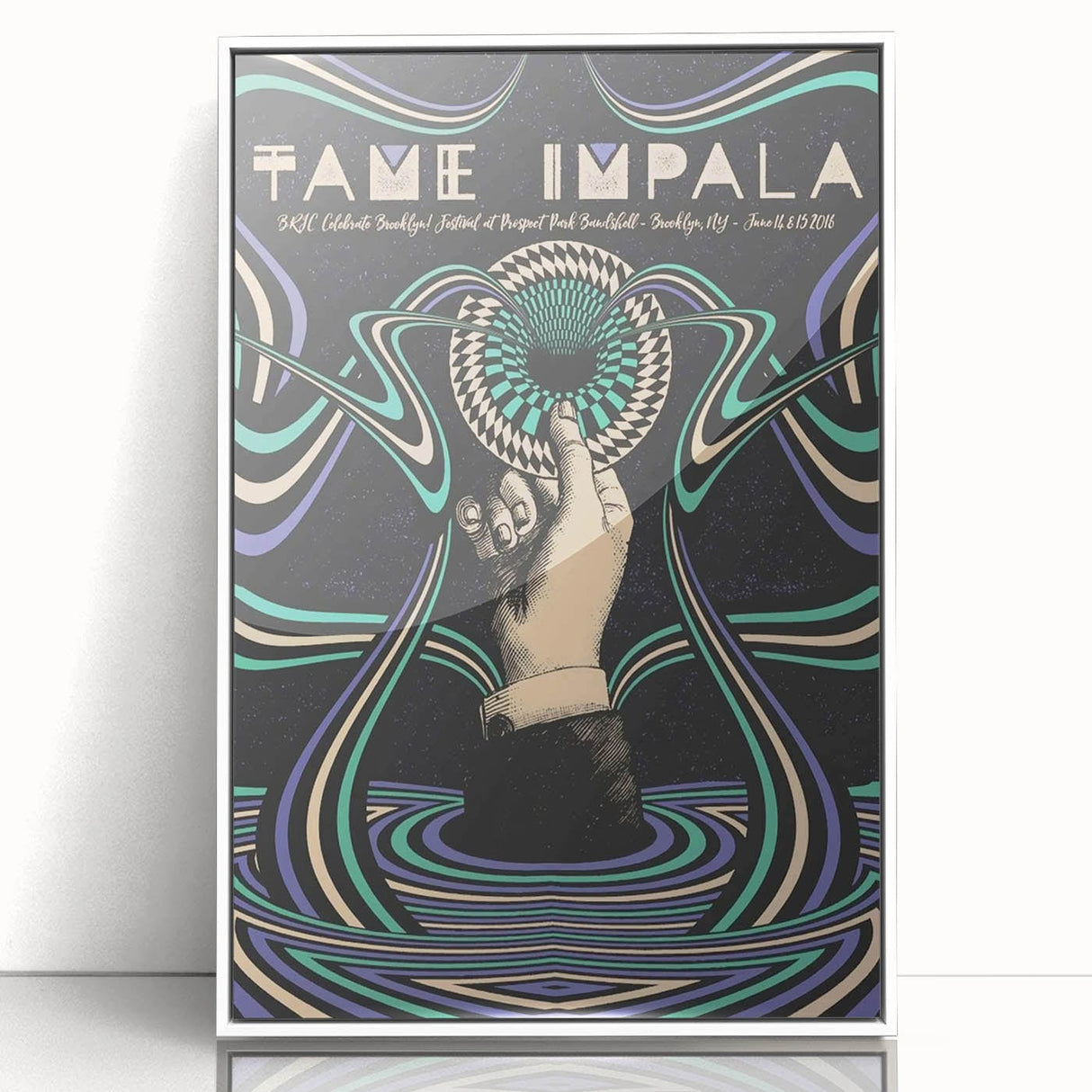 Tame Impala 2016 Concert Poster – Psychedelic Art from Prospect Park
