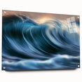 Ocean Wave Energy – Dynamic Abstract Coastal Motion Wall Art