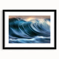 Ocean Wave Energy – Dynamic Abstract Coastal Motion Wall Art