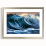 Ocean Wave Energy – Dynamic Abstract Coastal Motion Wall Art