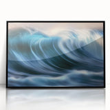 Ocean Wave Energy – Dynamic Abstract Coastal Motion Wall Art