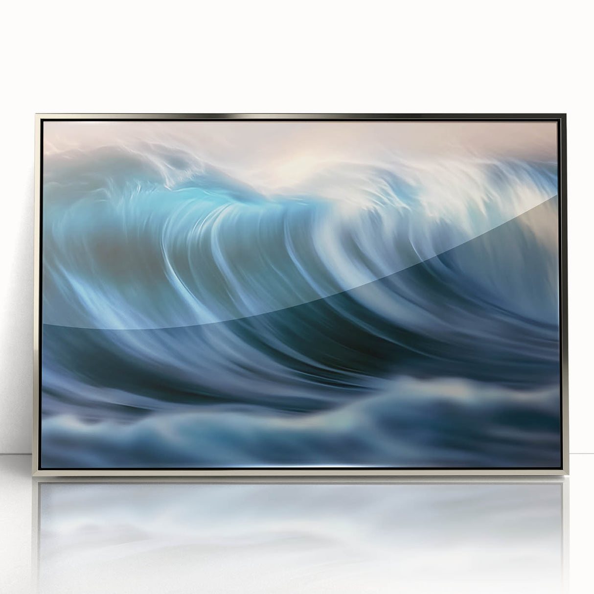 Ocean Wave Energy – Dynamic Abstract Coastal Motion Wall Art