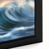 Ocean Wave Energy – Dynamic Abstract Coastal Motion Wall Art