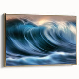 Ocean Wave Energy – Dynamic Abstract Coastal Motion Wall Art