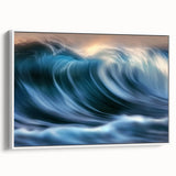 Ocean Wave Energy – Dynamic Abstract Coastal Motion Wall Art