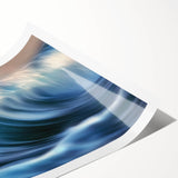 Ocean Wave Energy – Dynamic Abstract Coastal Motion Wall Art