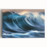 Ocean Wave Energy – Dynamic Abstract Coastal Motion Wall Art
