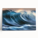 Ocean Wave Energy – Dynamic Abstract Coastal Motion Wall Art