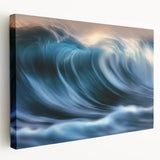 Ocean Wave Energy – Dynamic Abstract Coastal Motion Wall Art