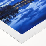 Rolling landscape canvas print showcasing a majestic castle surrounded by lush greenery under a bright blue sky, perfect for home decor and art enthusiasts.