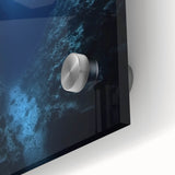 Close-up of a vibrant acrylic landscape painting showcasing intricate cave formations in rich earth tones, ideal for modern home decor and art enthusiasts.