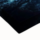 Close-up of a vibrant stretched canvas print showcasing a stunning landscape scene with intricate cave formations, featuring earthy tones and dynamic textures, perfect for home decor or art enthusiasts.