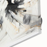 Elegant Abstract Dancers - Modern Black & White Living Room Wall Art