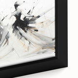 Elegant Abstract Dancers - Modern Black & White Living Room Wall Art