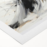 Elegant Abstract Dancers - Modern Black & White Living Room Wall Art