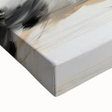 Elegant Abstract Dancers - Modern Black & White Living Room Wall Art