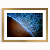 Coastal Office Wall Art - Abstract Blue & Sand Corporate Print