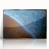 Coastal Office Wall Art - Abstract Blue & Sand Corporate Print