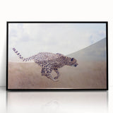 Framed acrylic artwork showcasing a vibrant animal design with a black frame, ideal for enhancing modern home decor. Perfect for animal lovers and art enthusiasts.