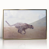 Framed acrylic wall art featuring a vibrant animal design with gold accents, showcasing intricate details and textures, perfect for modern home decor.
