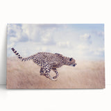 Stretched canvas artwork showcasing a vibrant animal design, featuring a colorful depiction of wildlife in a modern style, perfect for adding a lively touch to home decor.