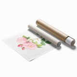 Neoclassical Art Print of Italian Damask Rose by Redouté - Floral Decor