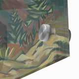 Rustic Expressionist Landscape - Vibrant Canvas Print for Home Decor