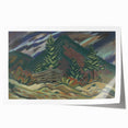 Rustic Expressionist Landscape - Vibrant Canvas Print for Home Decor