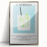 Mid-century modernist art depicting various fruits in vibrant colors on a gold-framed acrylic.