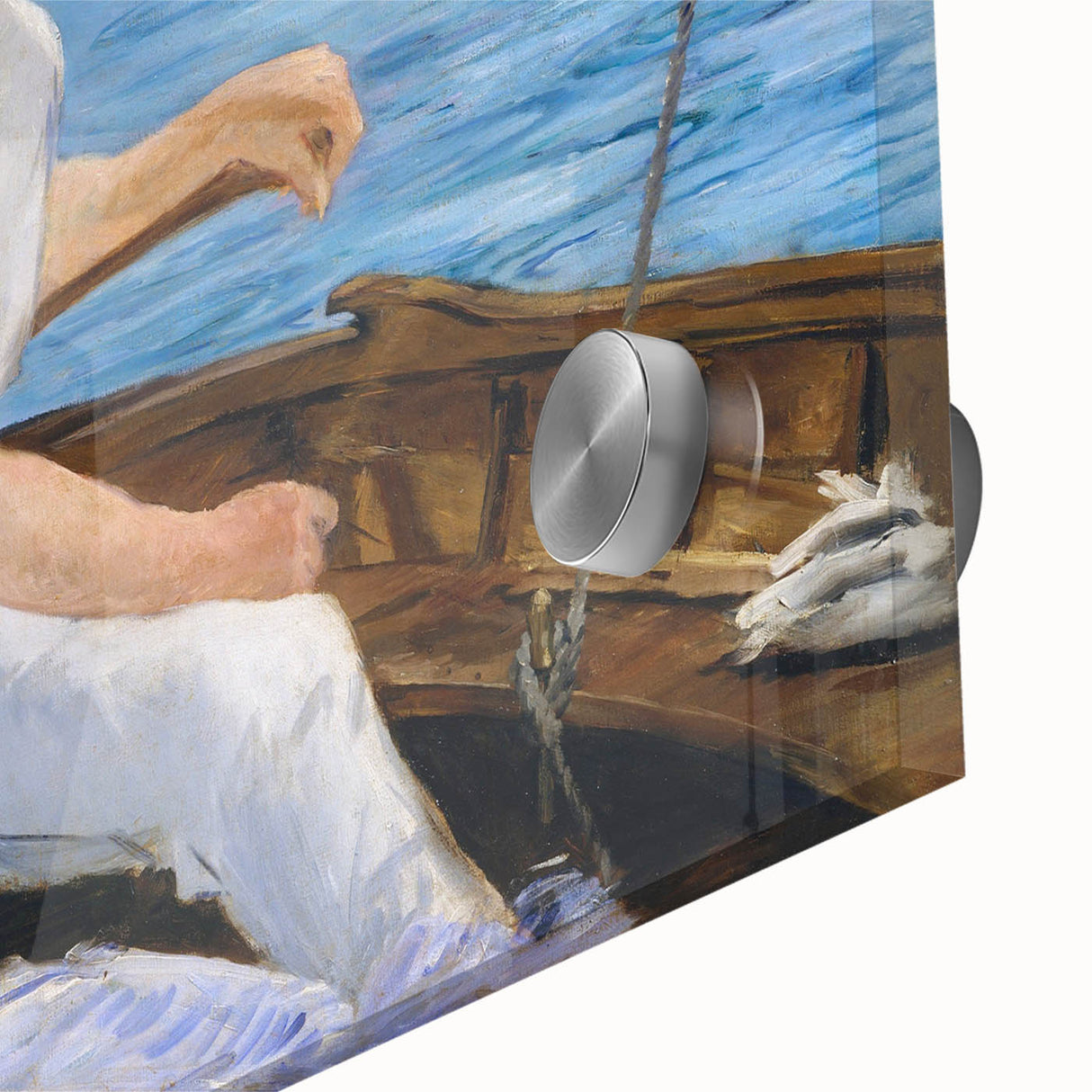 Impressionist Wall Art - Manet's Boating Scene, Elegant Framed Print