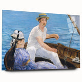 Impressionist Wall Art - Manet's Boating Scene, Elegant Framed Print