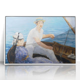 Impressionist Wall Art - Manet's Boating Scene, Elegant Framed Print