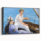 Impressionist Wall Art - Manet's Boating Scene, Elegant Framed Print