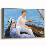 Impressionist Wall Art - Manet's Boating Scene, Elegant Framed Print