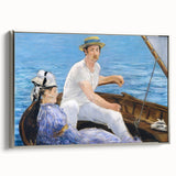 Impressionist Wall Art - Manet's Boating Scene, Elegant Framed Print