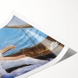 Impressionist Wall Art - Manet's Boating Scene, Elegant Framed Print